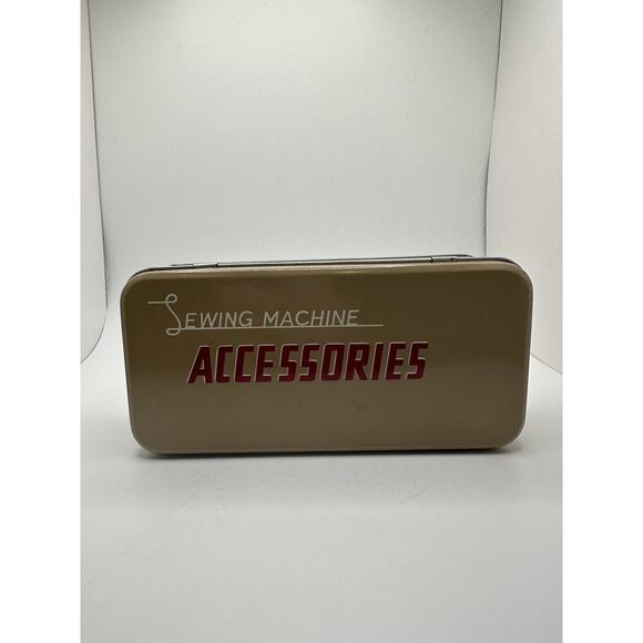 Vintage Sewing Machine Accessories Tin Set Montgomery Ward Singer - Picture 1 of 12